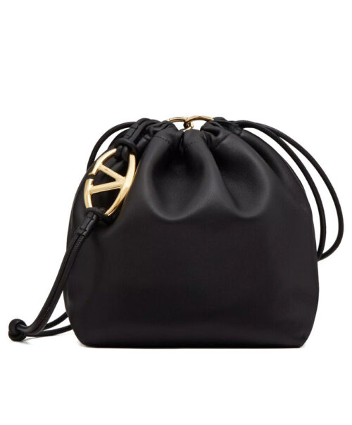 Valentino Vlogo Pouf Nappa Leather Pouch